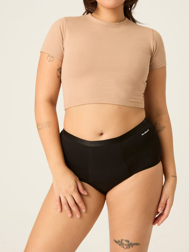 Basic Women's Ultra Leak-Proof Brief Black