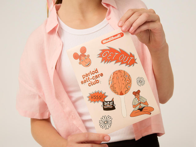 Teen First Period Kit with 2 Hipster Boyshort Moderate Black