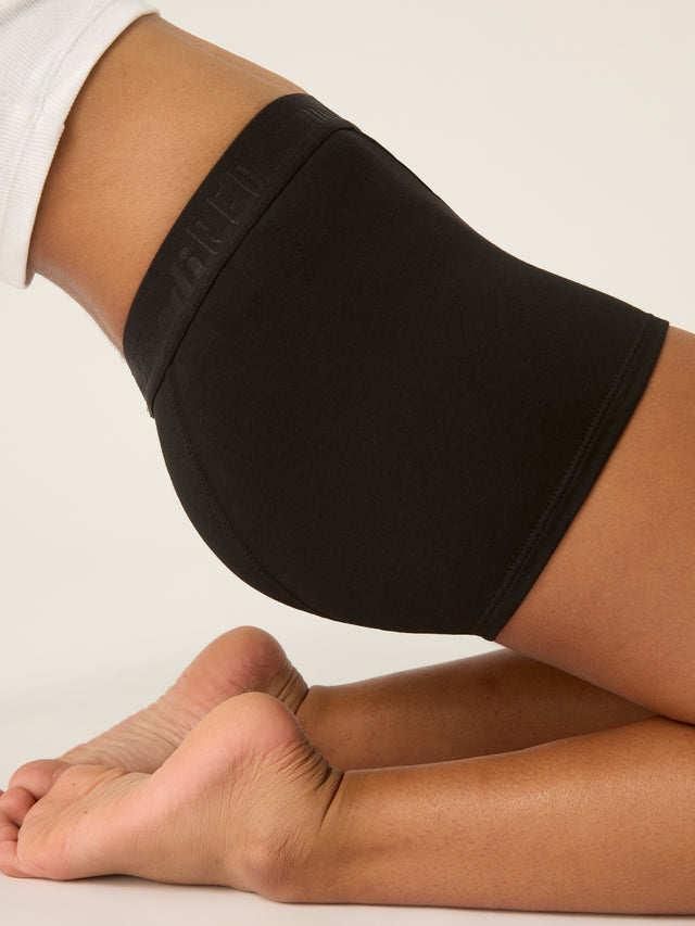 Teen First Period Kit with 2 Hipster Boyshort Moderate Black