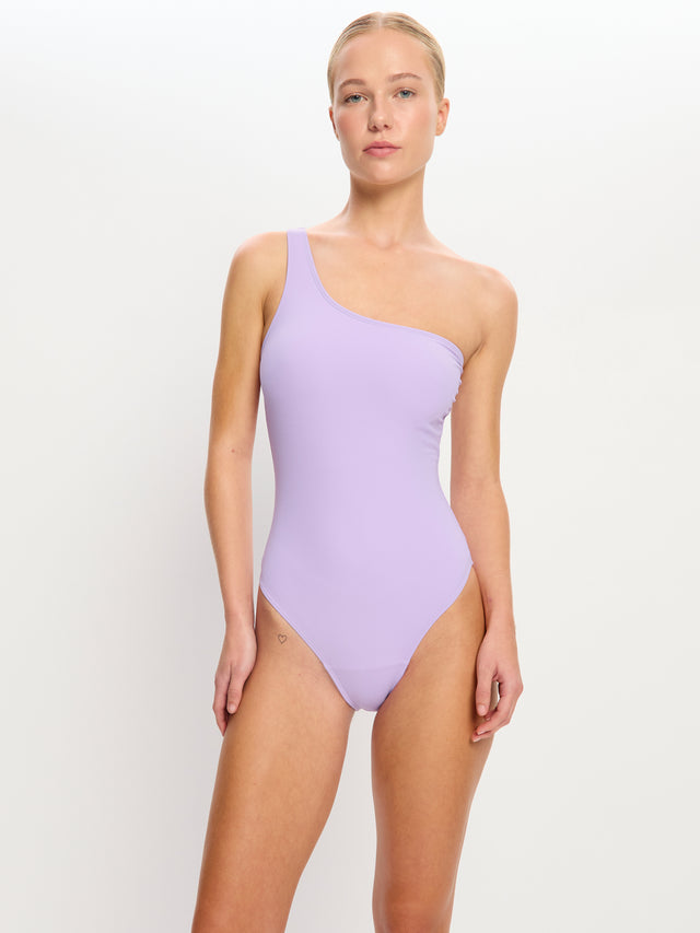 Swimwear One-Shoulder One-Piece Light Lavender