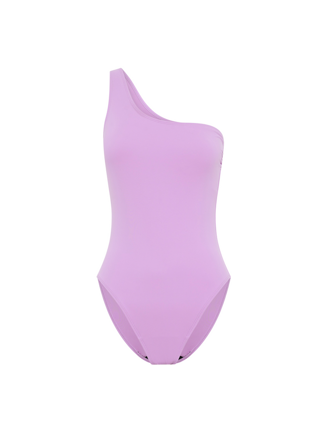 Swimwear One-Shoulder One-Piece Light Lavender