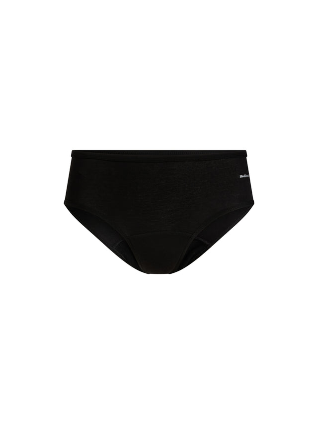 Basic Mid-Rise Brief Light Black
