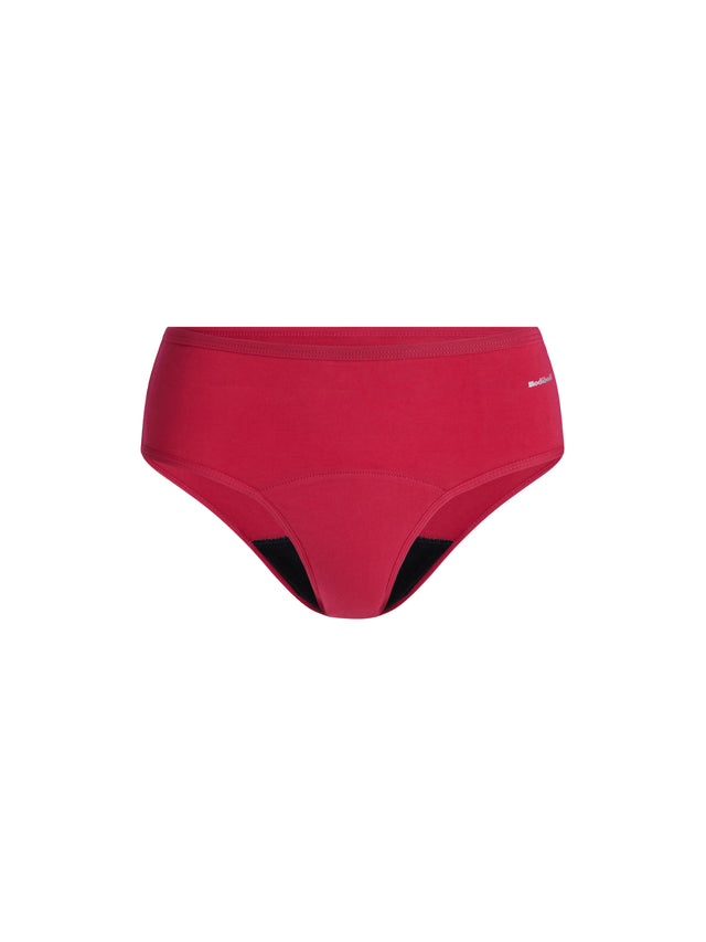 Basic Mid-Rise Brief Moderate Cerise Pink