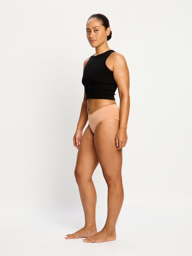 Basic Mid-Rise Brief Moderate Italian Clay