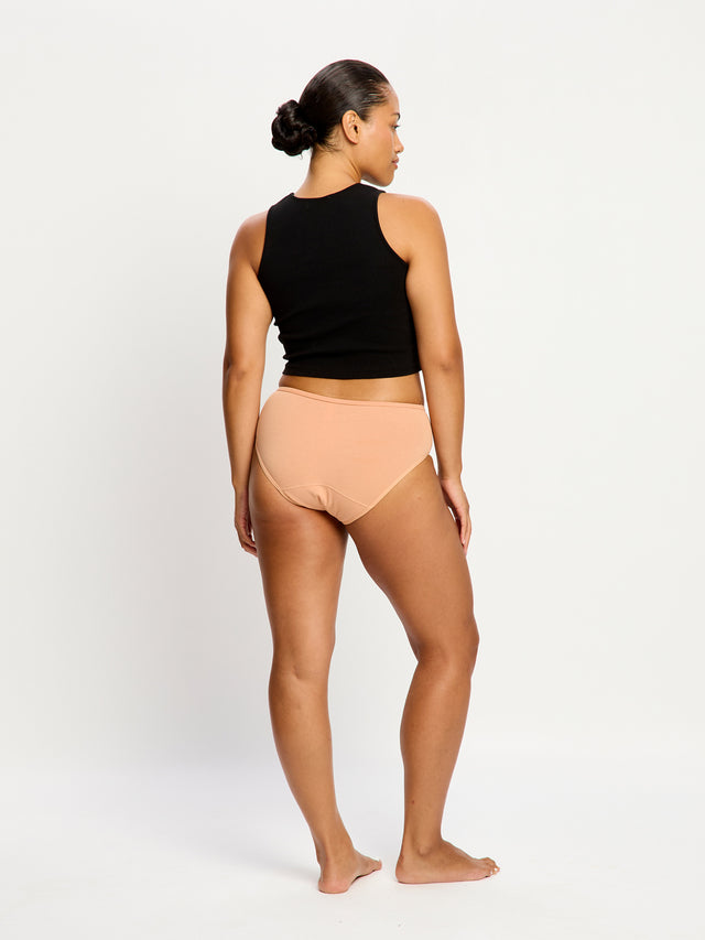 Basic Mid-Rise Brief Moderate Italian Clay