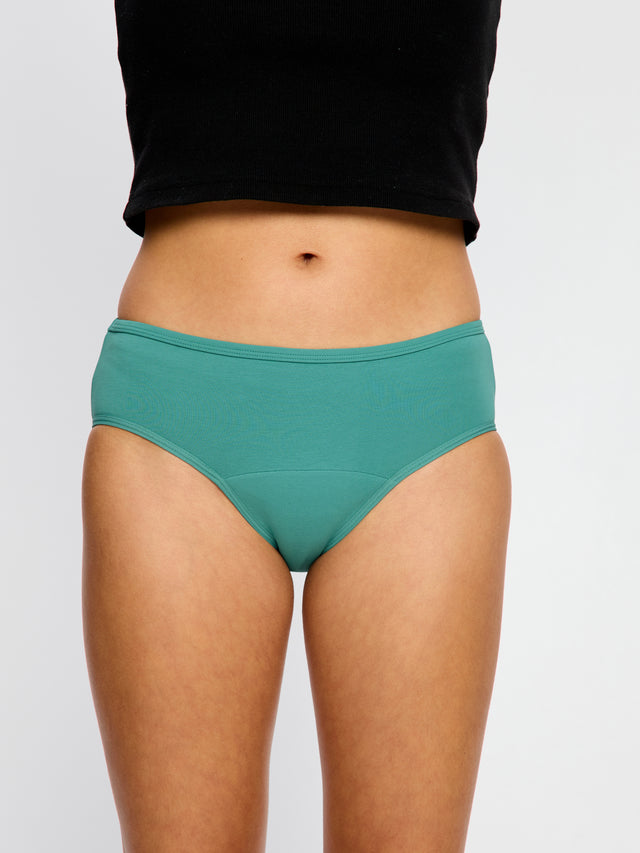 Basic Mid-Rise Brief 3 Pack Moderate Bedrose Pink/Teal Green/Purple Tonic