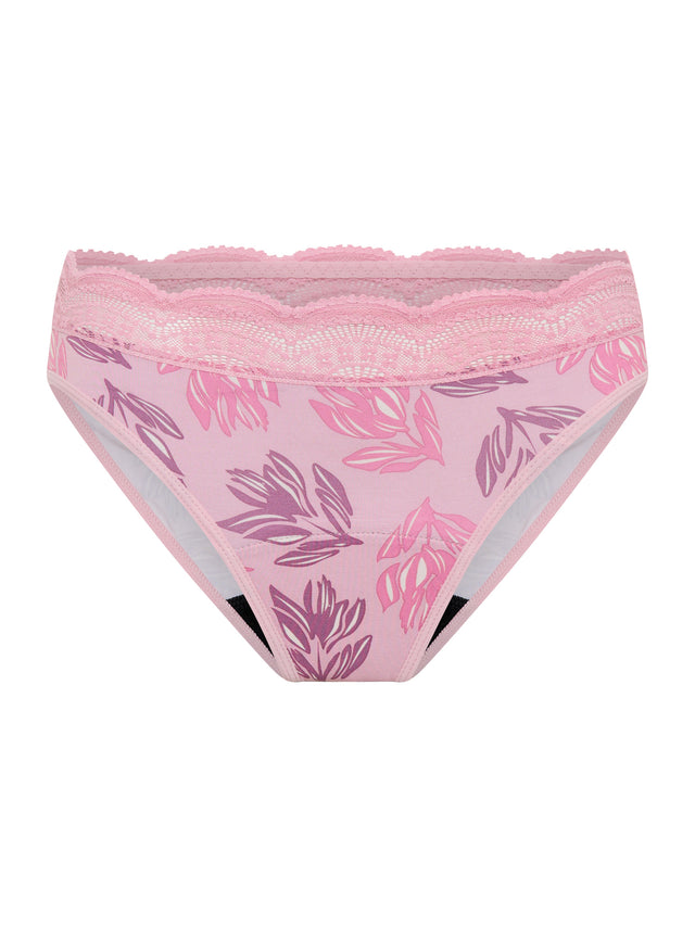 Sensual Hi Waist Bikini Moderate Cassia Pink