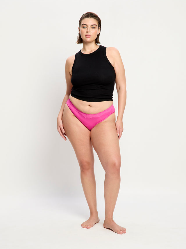 Cassia V Cheeky Brief Light Electric Fuchsia