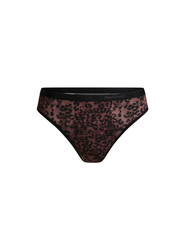 Classic Bikini Super Abstract Leopard Rich Chocolate