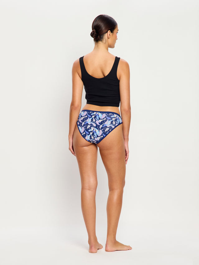 Classic Bikini Super Opulent Paisley Navy