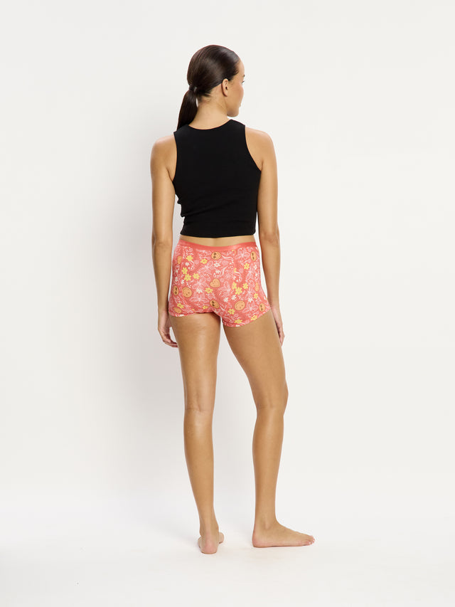 SmileyWorld® | Modibodi Classic Boyshort Light Boho Coral