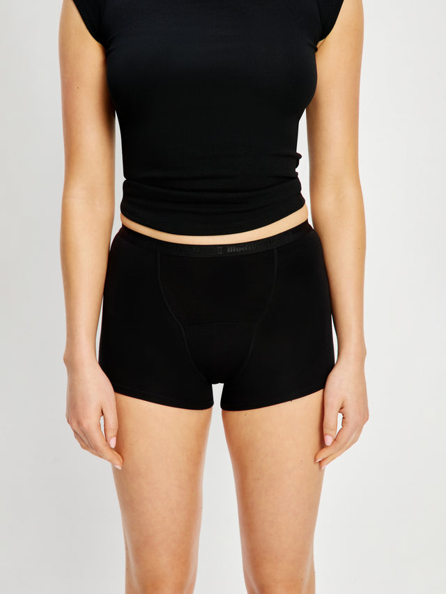 Classic Boyshort Moderate Black