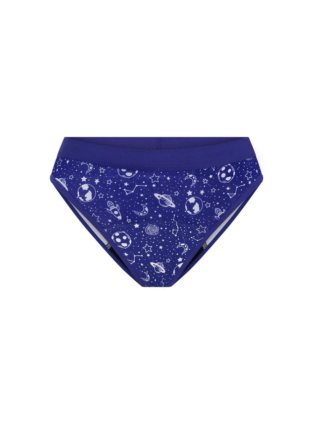 Teen Hipster Bikini Moderate Galactic Blue
