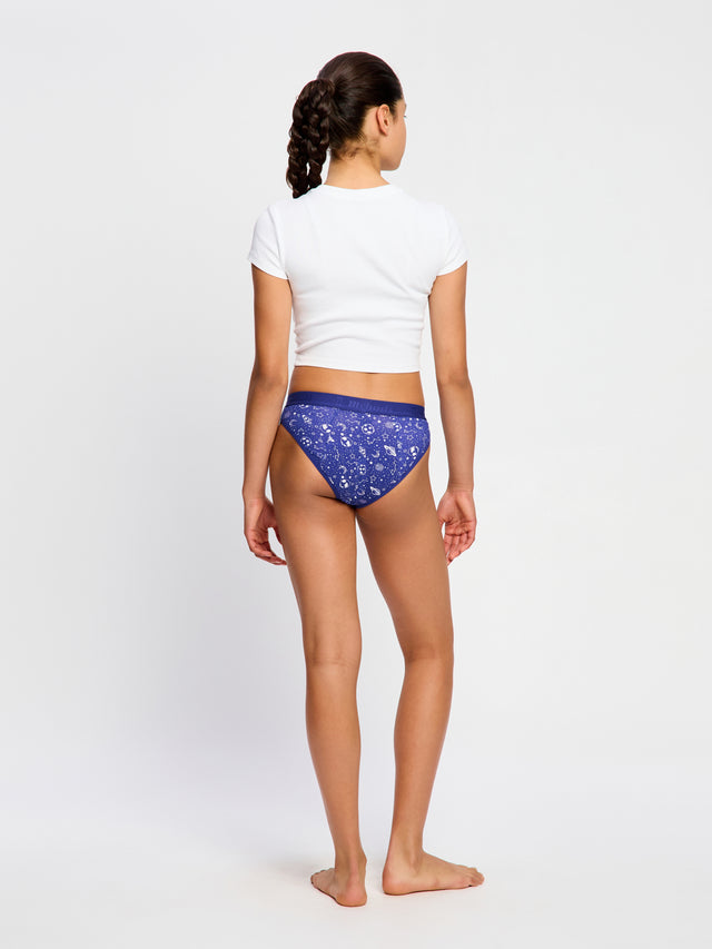 Teen Hipster Bikini Moderate Galactic Blue