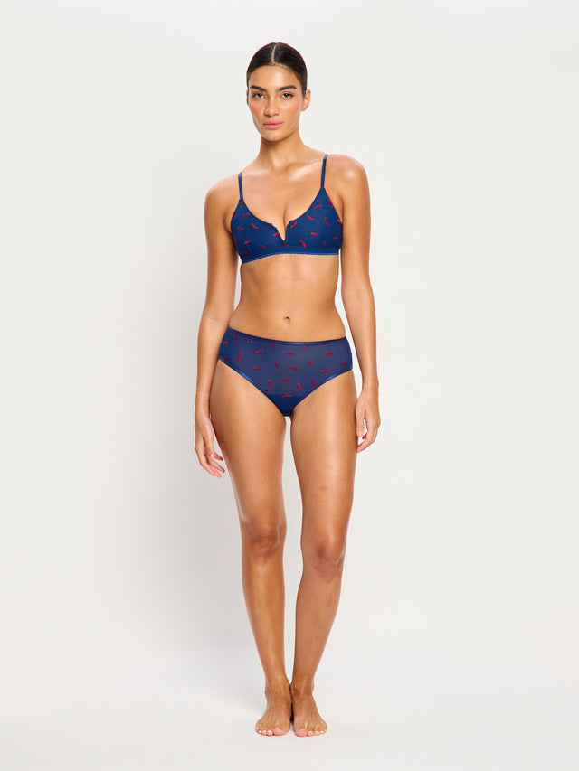 Intimates Spicy Day Bralette & Hi Waist Brief Set
