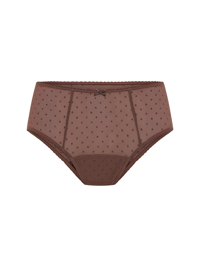 Boudoir Hi Waist Brief Moderate Espresso