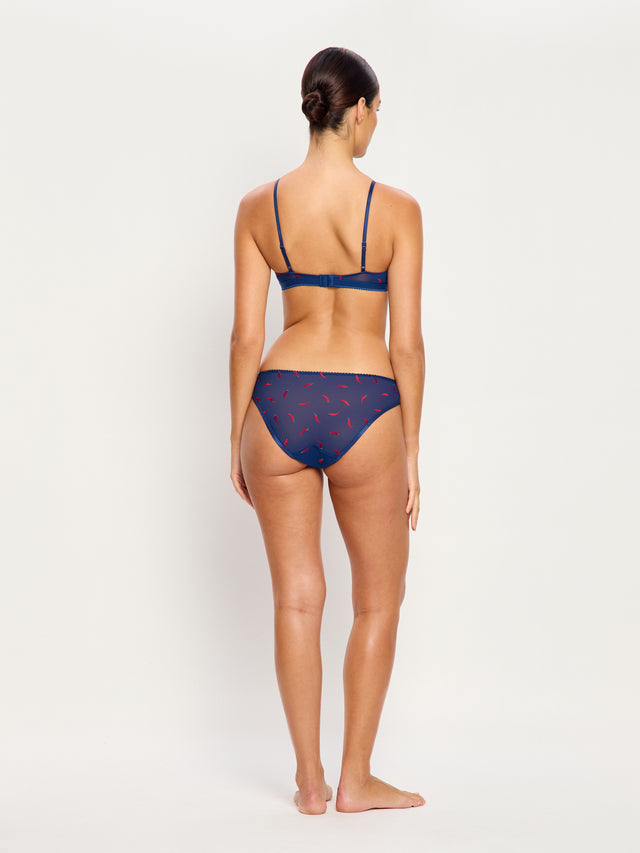 Intimates Spicy Day Cheeky Brief Light Navy Chilli