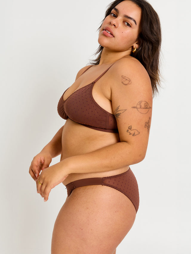 Boudoir Tanga Brief Light Espresso