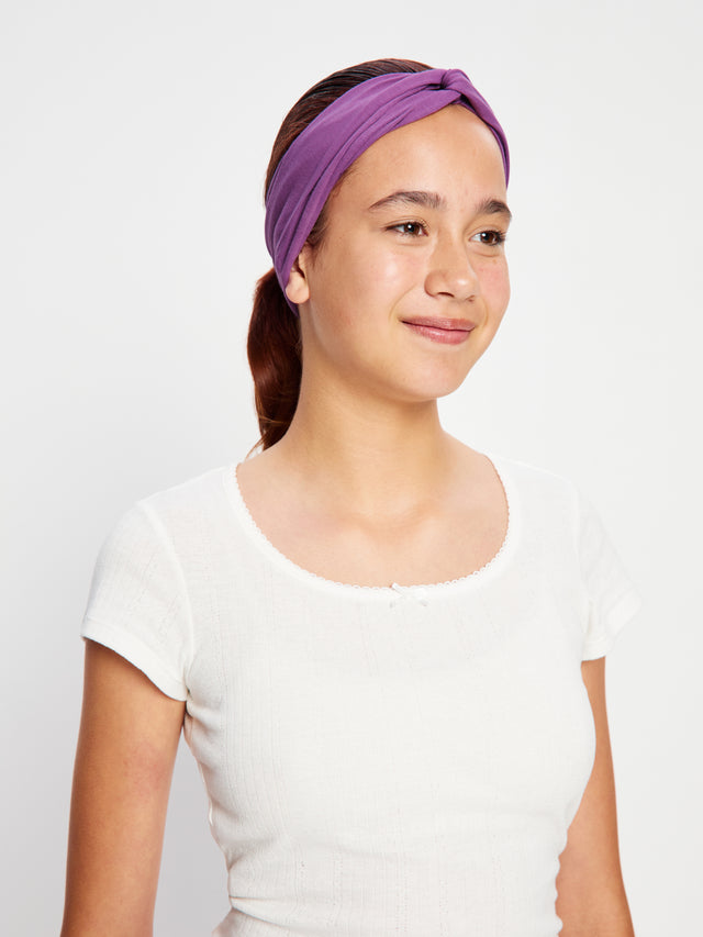 Teen Twist Headband Dreamy Daisy Purple