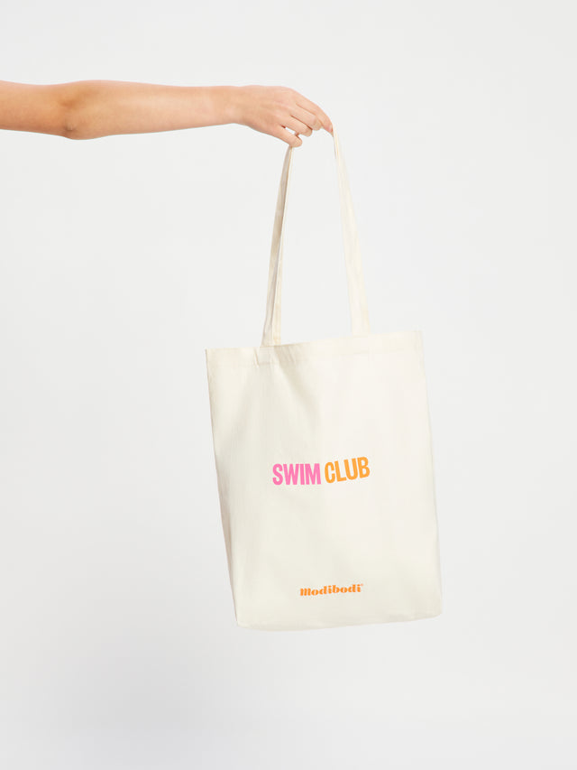 Swim Club Tote Bag Natural
