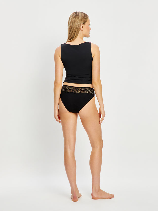 Sensual French Cut Moderate Black