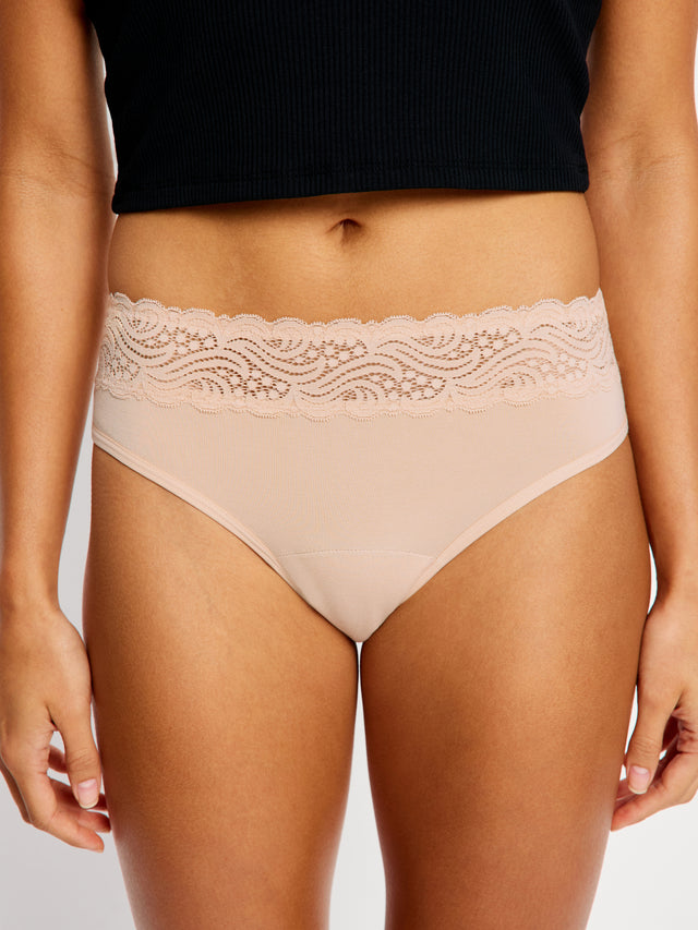 Sensual Hi Waist Bikini Light Cashew