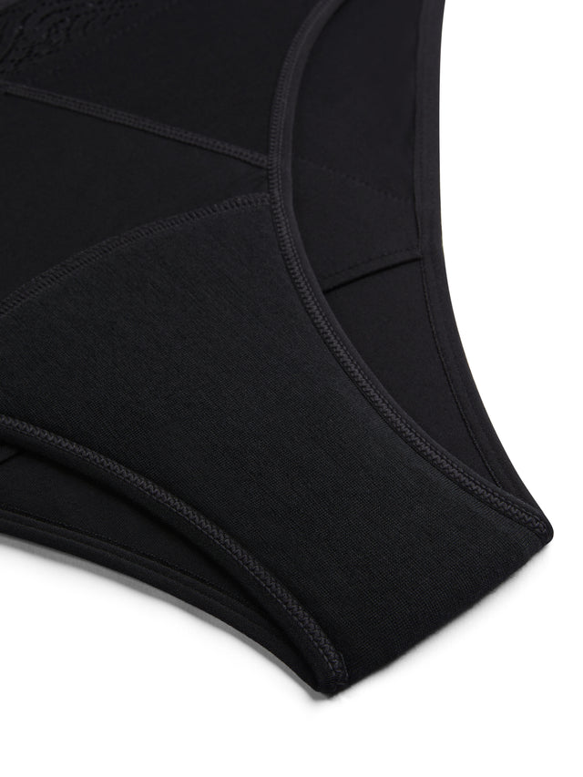 Sensual Hi Waist Bikini Super Black