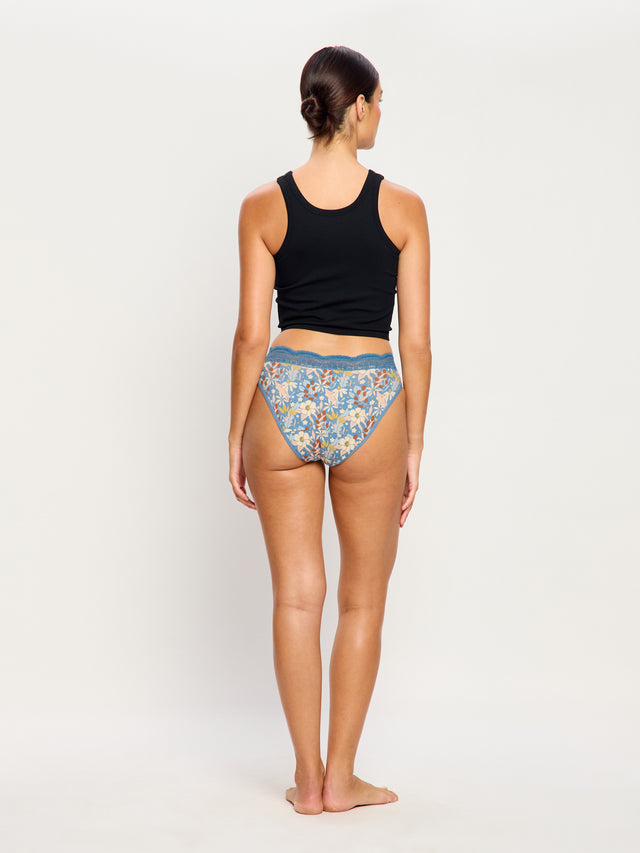 Sensual Hi Waist Bikini Super Botanical Garden