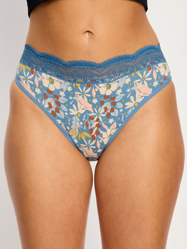 Sensual Hi Waist Bikini Super Botanical Garden