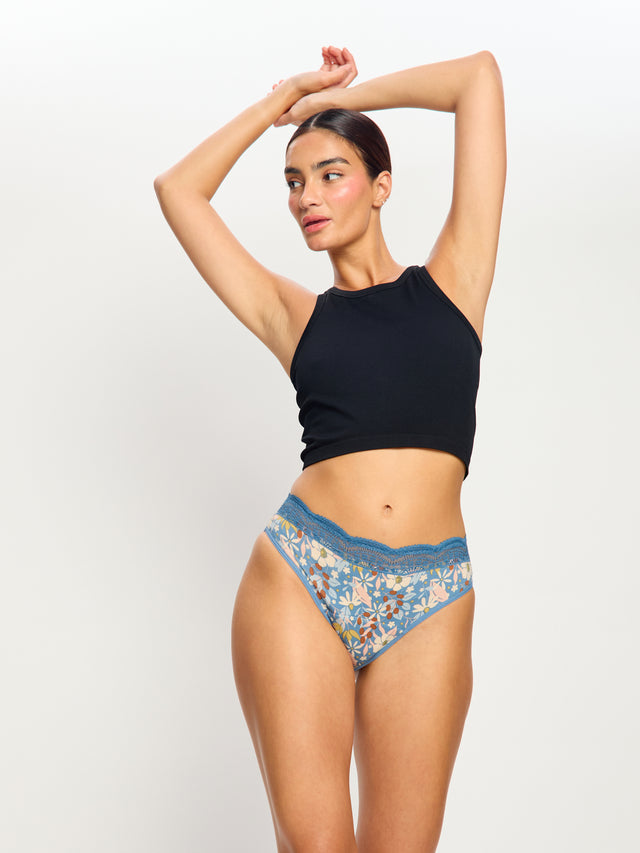 Sensual Hi Waist Bikini Super Botanical Garden