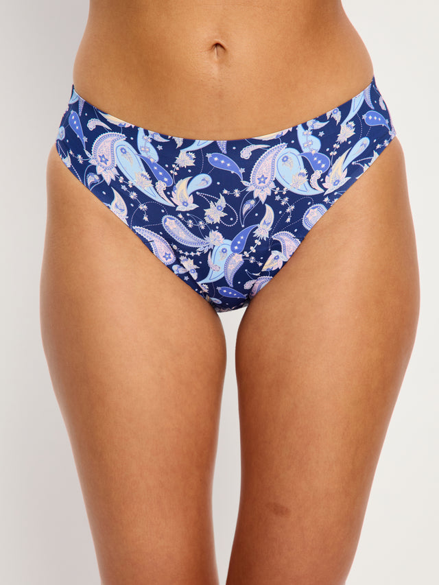 Seamfree Bikini Moderate Opulent Paisley Navy