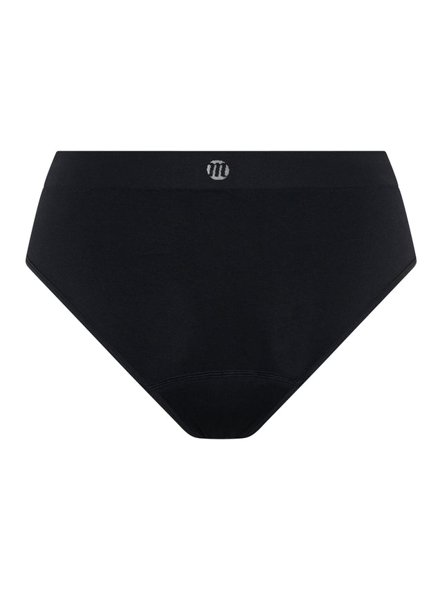 ModiComfort Seamless Hi-Leg Brief Moderate Black