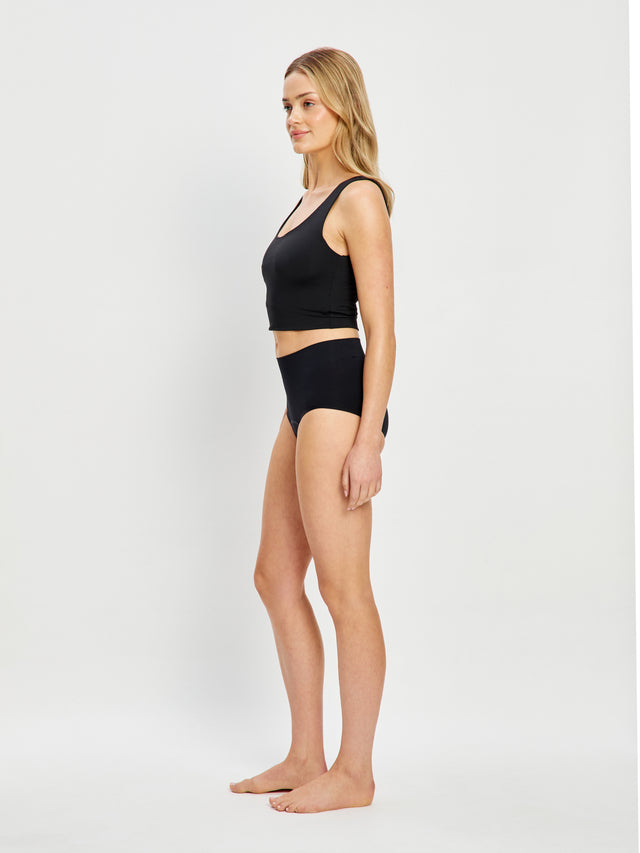 ModiComfort Seamless Full Brief Light Black