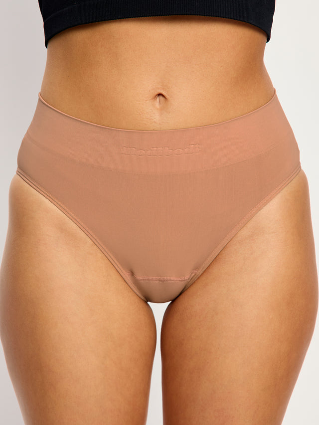 ModiComfort Seamless Cheeky Brief Light Italian Clay 3 Pack