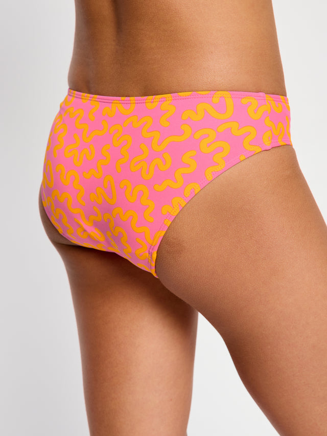 Teen Swimwear Cross Back Crop Top & Bikini Brief Set