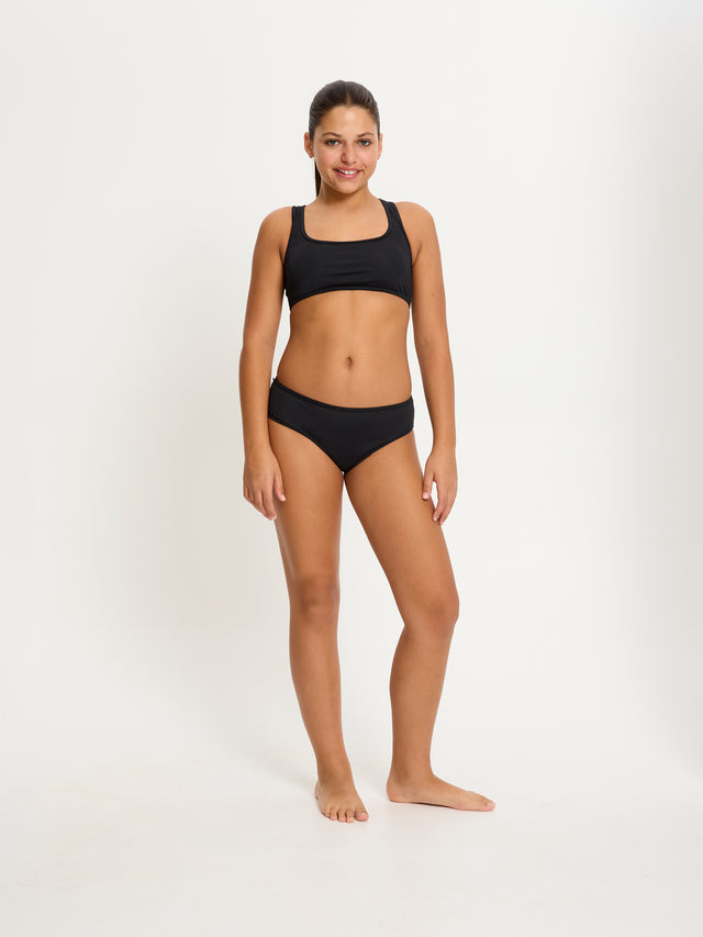 Teen Swimwear Crop Top Black