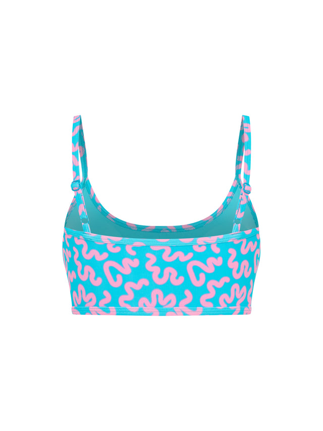 Teen Swimwear Adjustable Crop Top & Hi Waist Short Set
