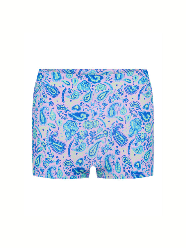 Teen Swimwear Hi Waist Short Super Paisley Pink