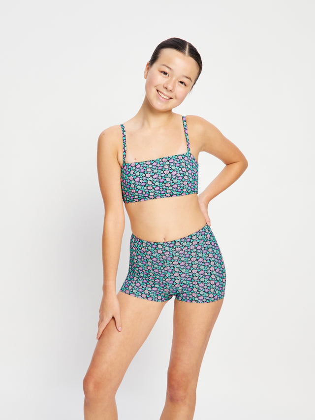 Teen Swimwear Hi Waist Short Super Luna Blossom Black