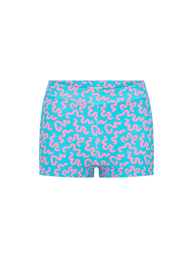 Teen Swimwear Adjustable Crop Top & Hi Waist Short Set