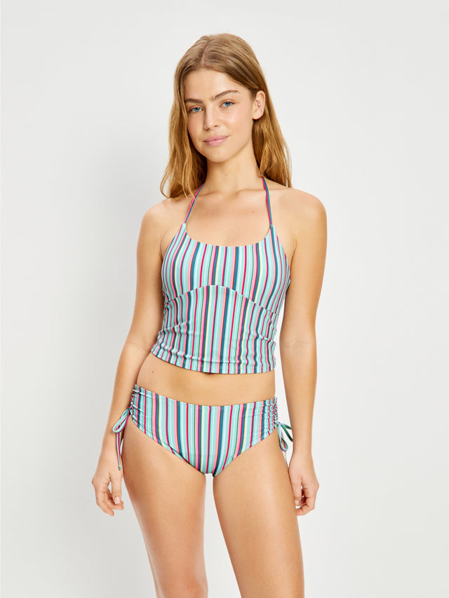 Teen Swimwear Halter Top Watermelon Stripe