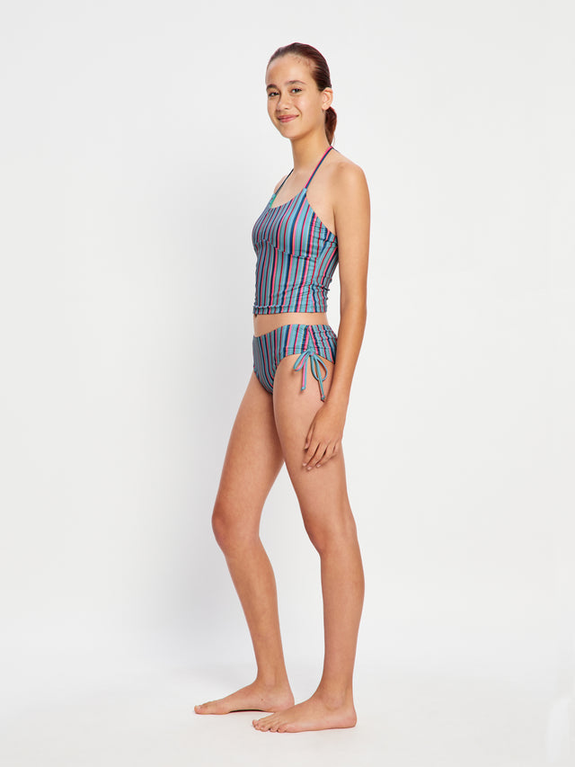 Teen Swimwear Halter Top Watermelon Stripe