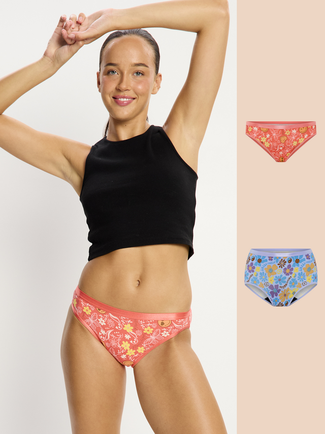 SmileyWorld® | Modibodi Classic Bikini & Full Brief 2 Pack