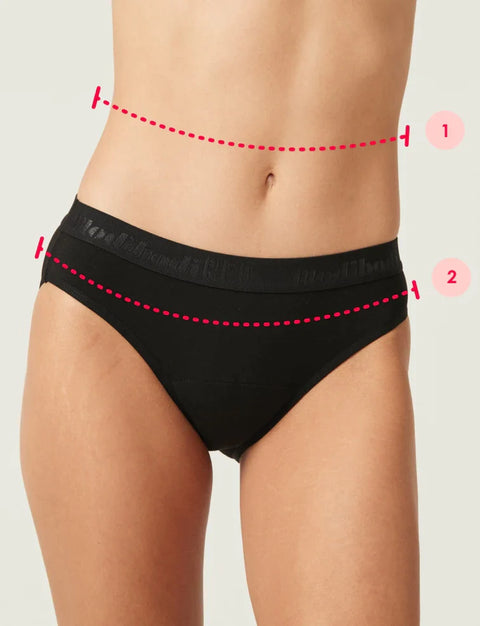 Women Underware Waist and Hip Size Guide